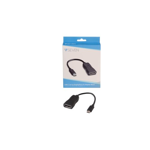 Adaptateur A/V V7 V7UCDP-BLK-1E - DisplayPort Digital Audio/Video Female - Noir